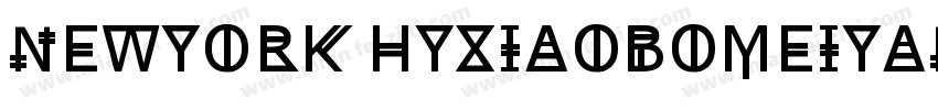 NewYork HYXiaoBoMeiYanTiW字体转换